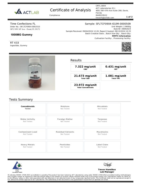 1000mg CBD Cube Gummies - Image 2