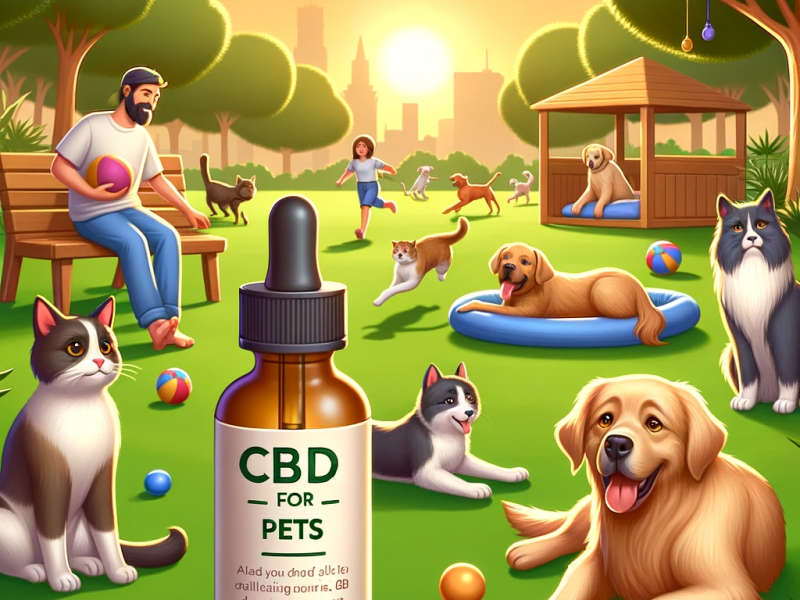 DALL·E-2023-11-15-13.28.58-A-serene-park-scene-with-a-variety-of-pets-like-dogs-and-cats-relaxing-and-playing-suitable-for-a-Wordpress-blog-post.-In-the-foreground-prominent